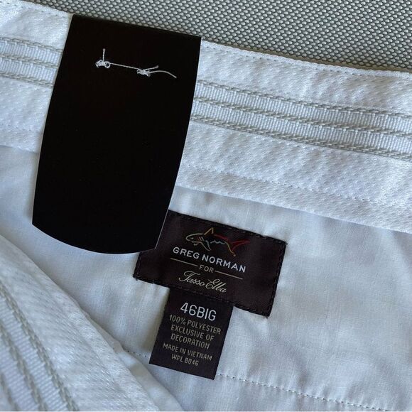 Greg Norman for Tasso Elba New Tan Khaki Golf Shorts NWT Men’s Size 46 - Picture 3 of 6